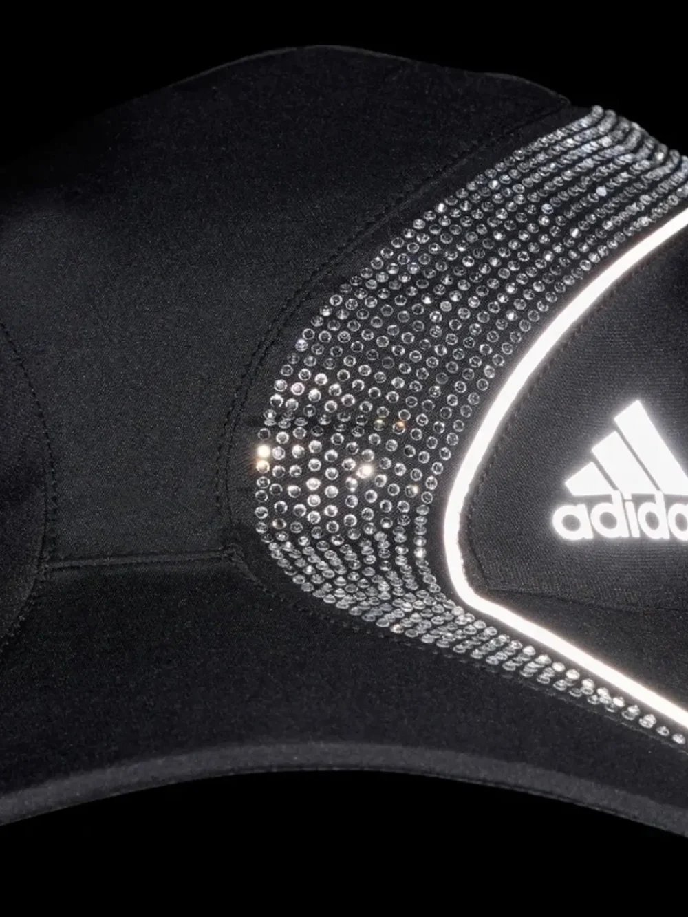Adidas Black Rhinestone Performance Cap - Picture 3 of 6